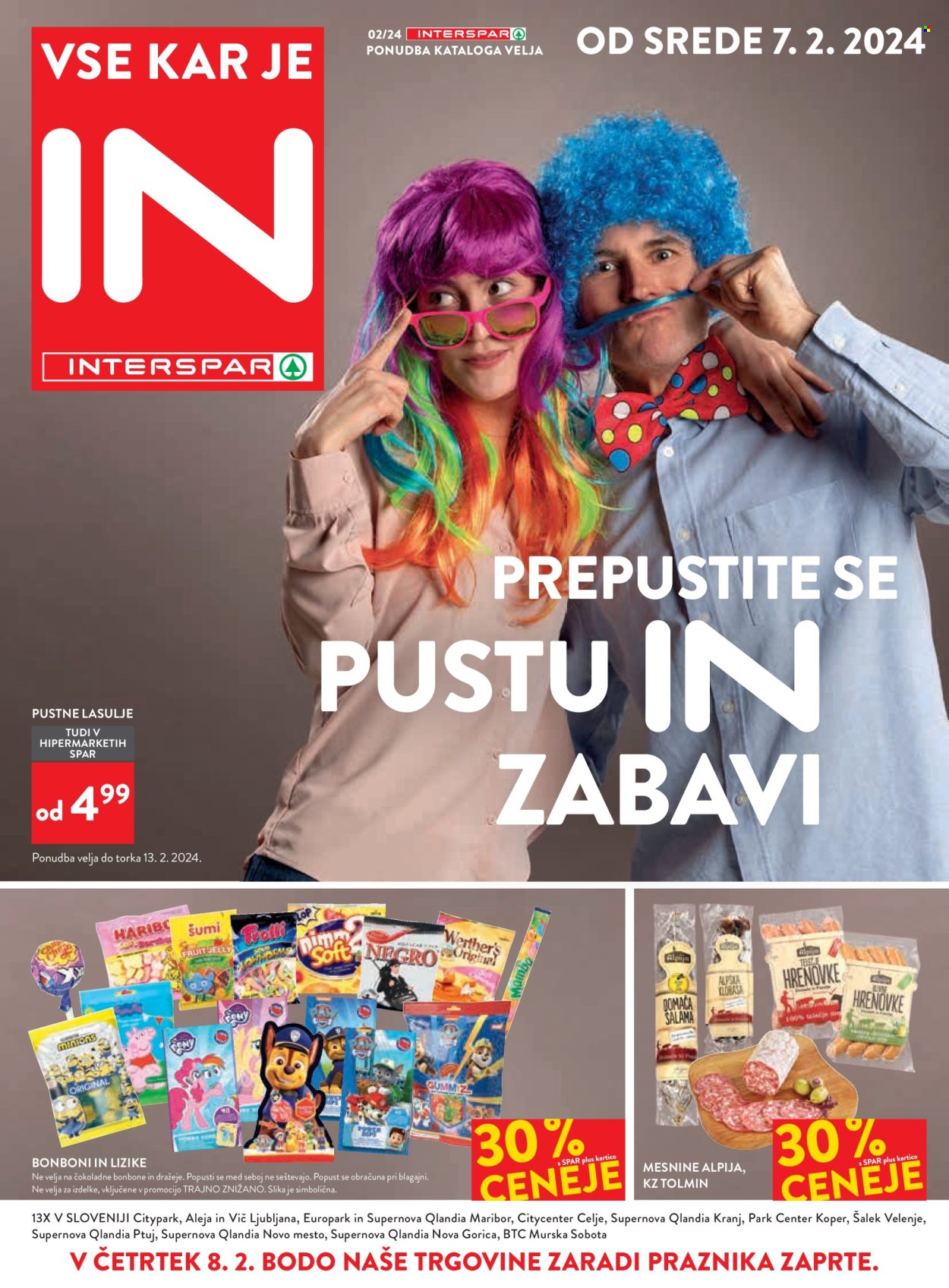 INTERSPAR katalog - 7.2.2024 - 20.2.2024. Stran 1