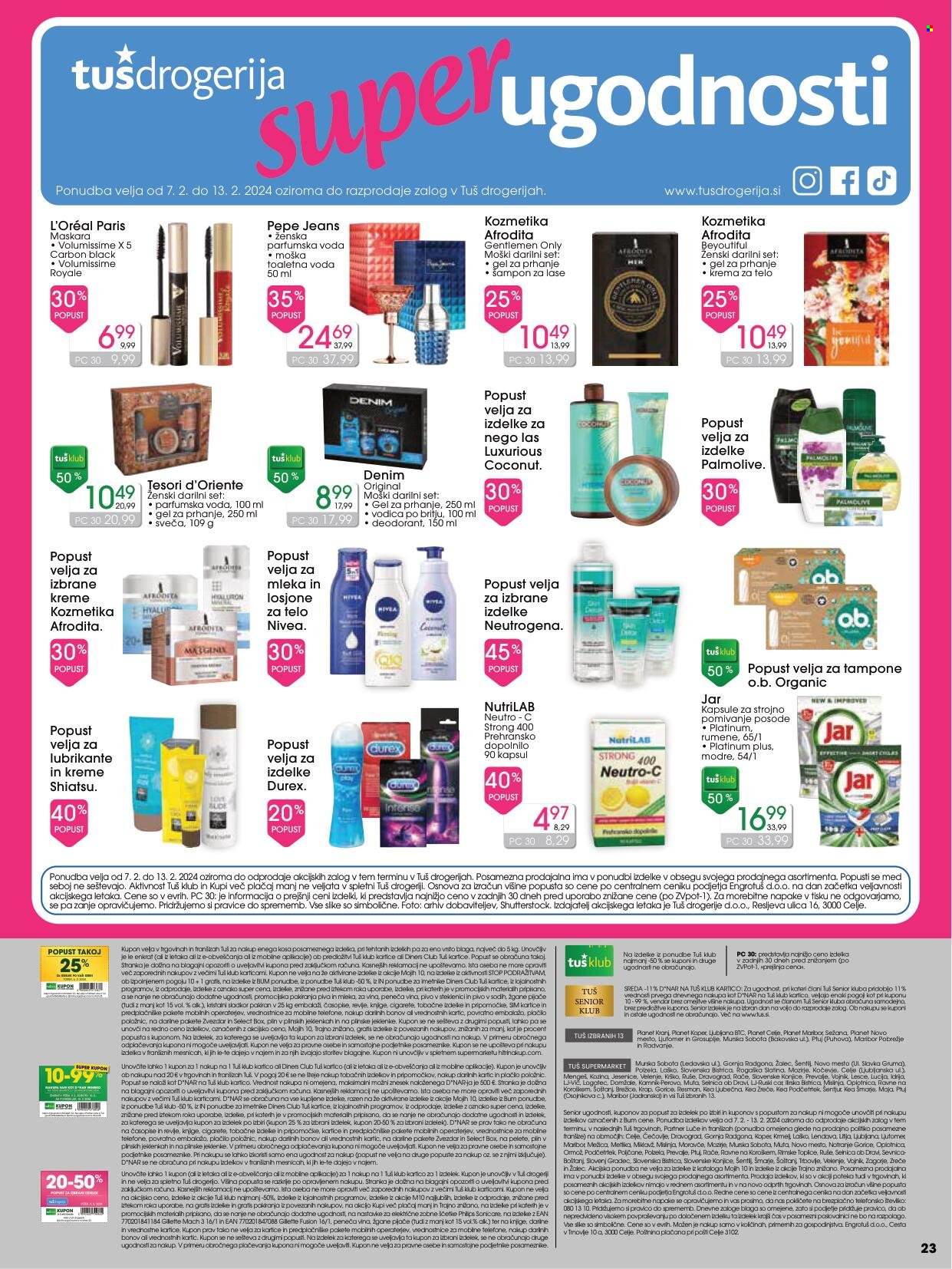 Tuš Drogeria katalog - 7.2.2024 - 13.2.2024. Stran 1