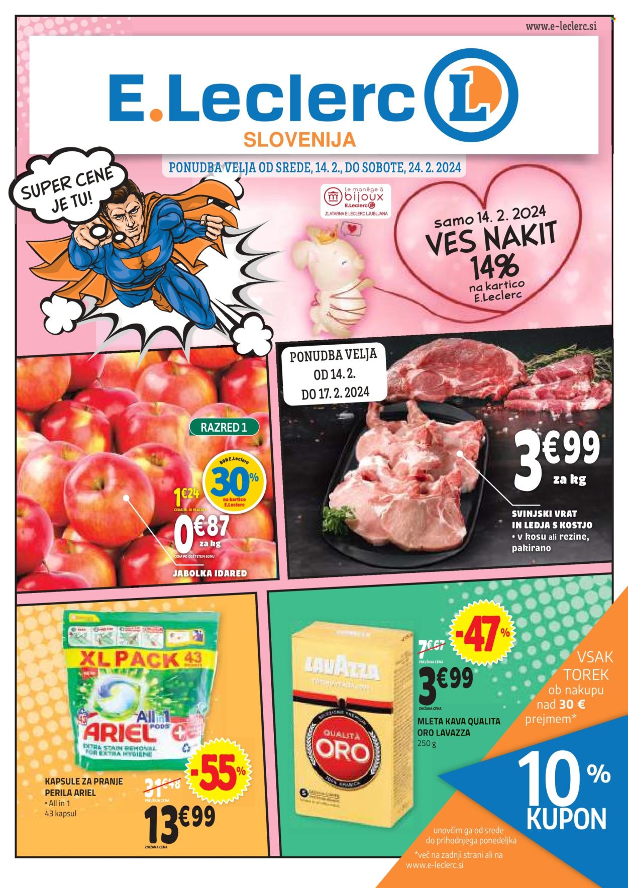 E.Leclerc katalog - 14.2.2024 - 24.2.2024. Stran 1