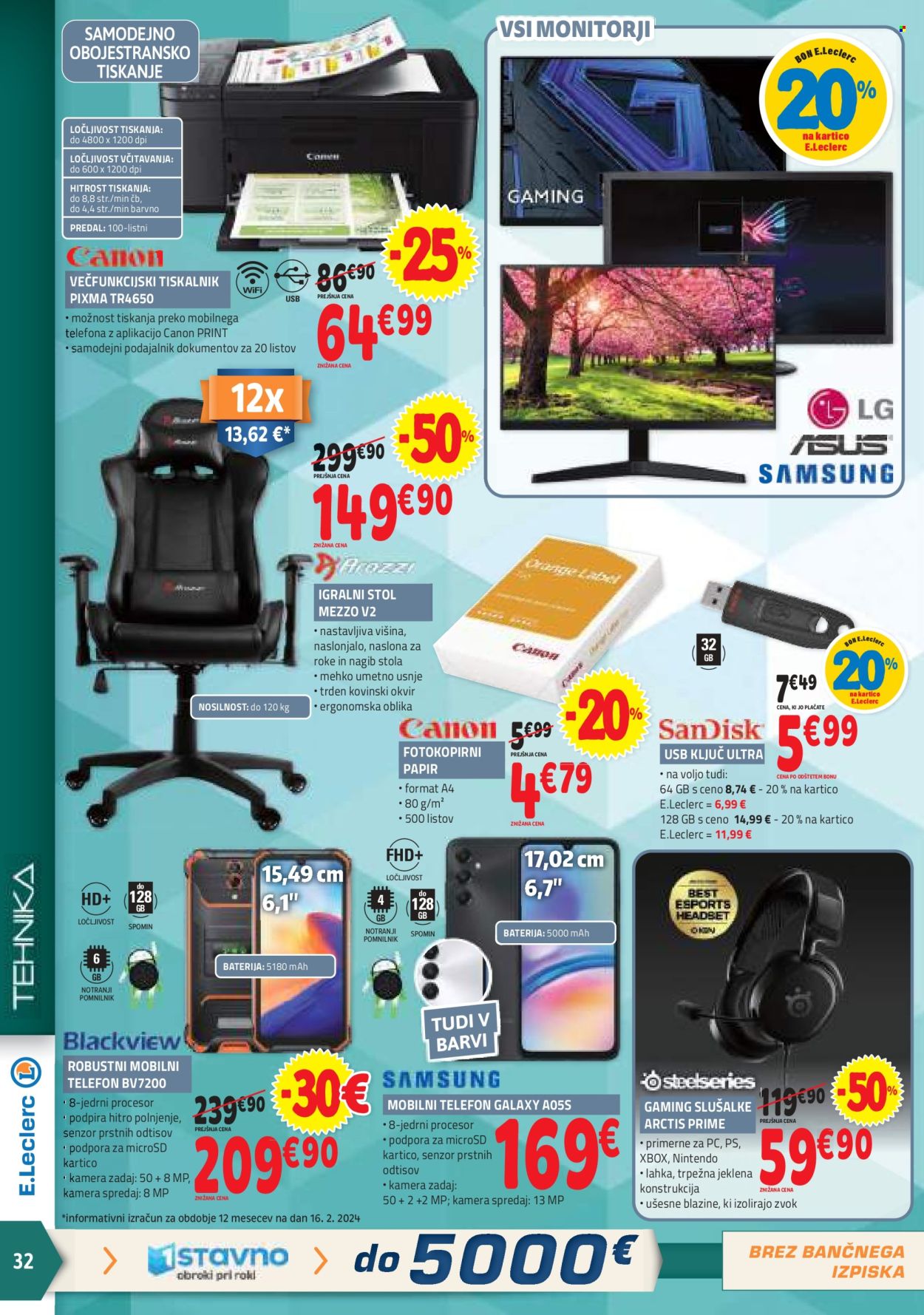 E.Leclerc katalog - 28.2.2024 - 9.3.2024. Stran 32