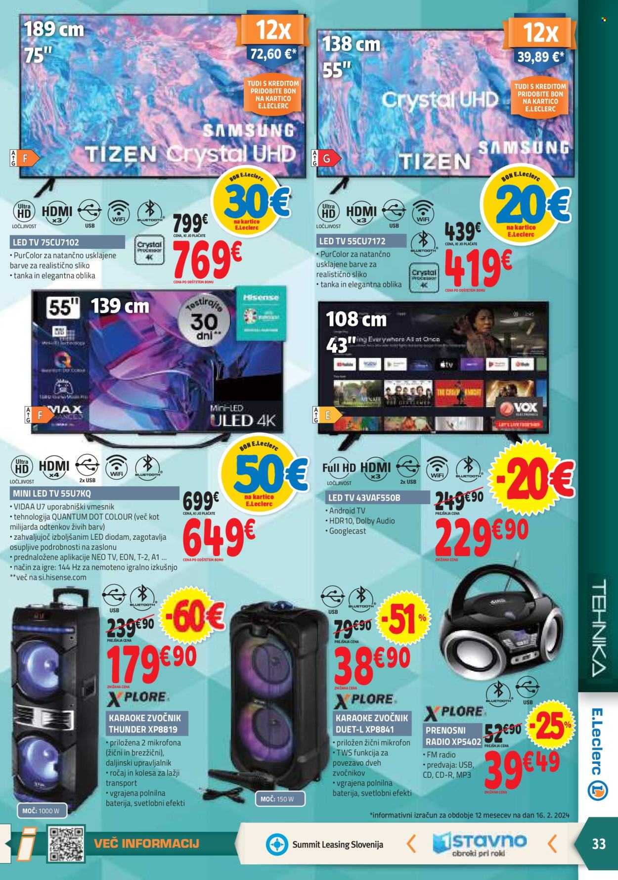E.Leclerc katalog - 28.2.2024 - 9.3.2024. Stran 33