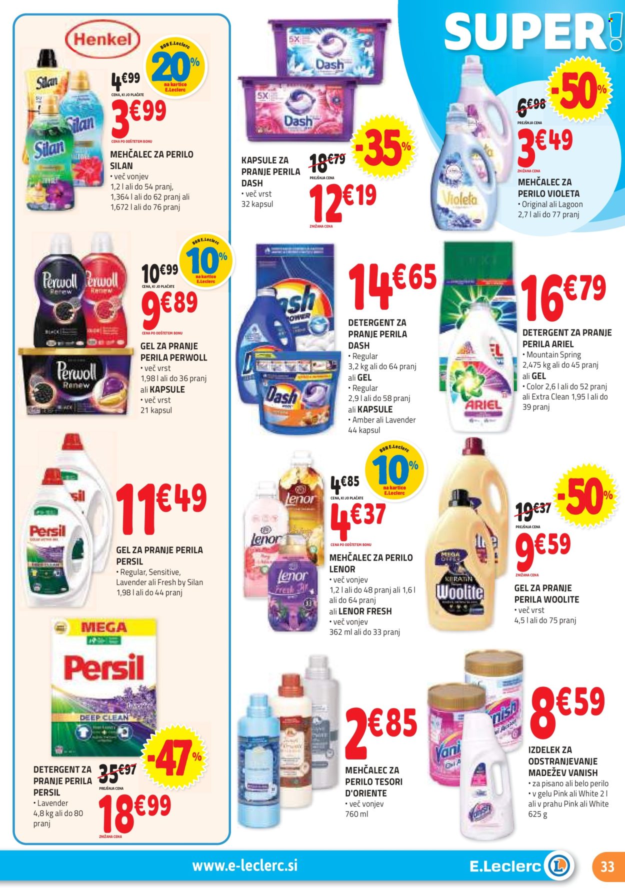 E.Leclerc katalog - 6.3.2024 - 16.3.2024. Stran 33
