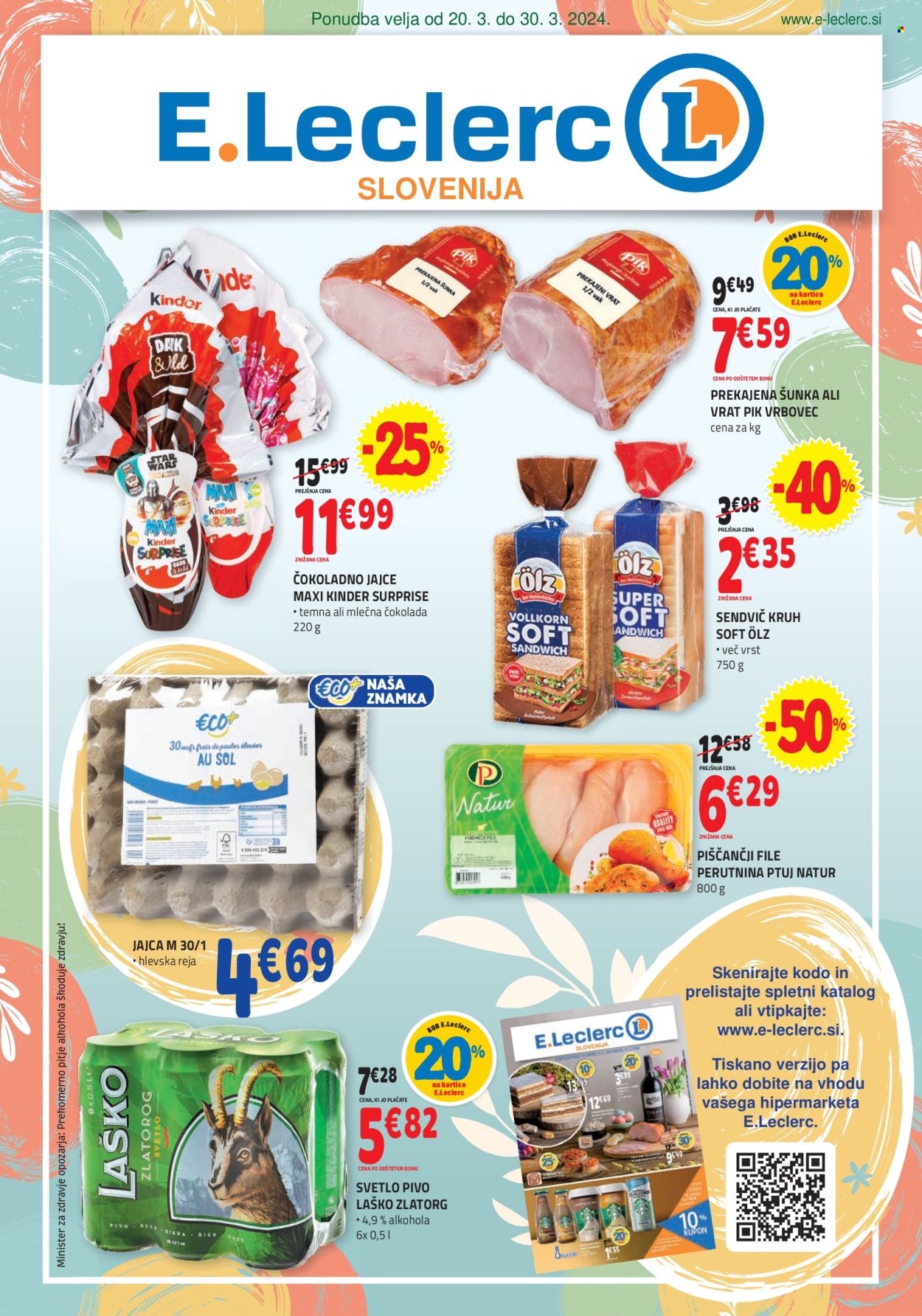 E.Leclerc katalog - 20.3.2024 - 30.3.2024. Stran 1