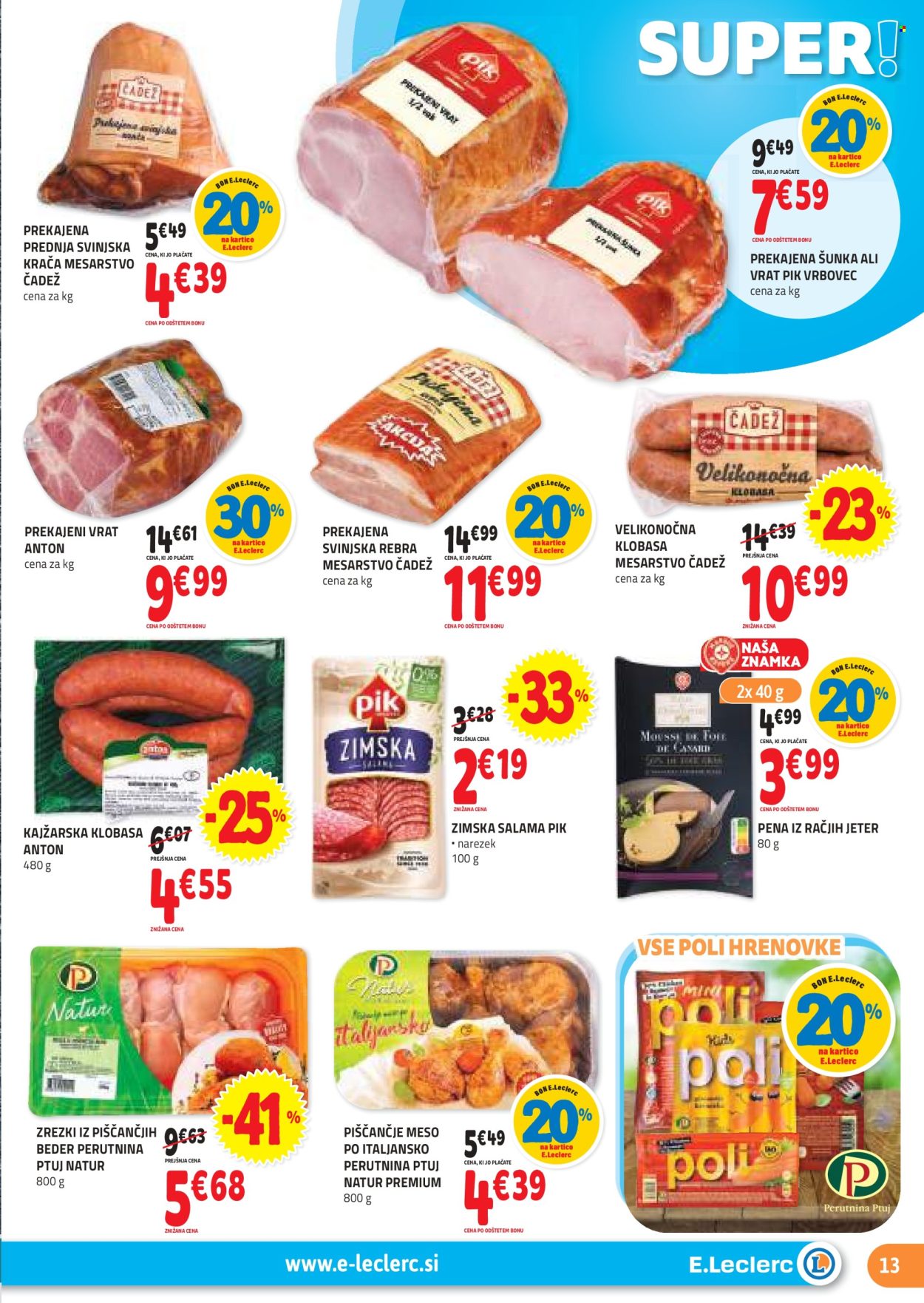 E.Leclerc katalog - 27.3.2024 - 6.4.2024. Stran 13