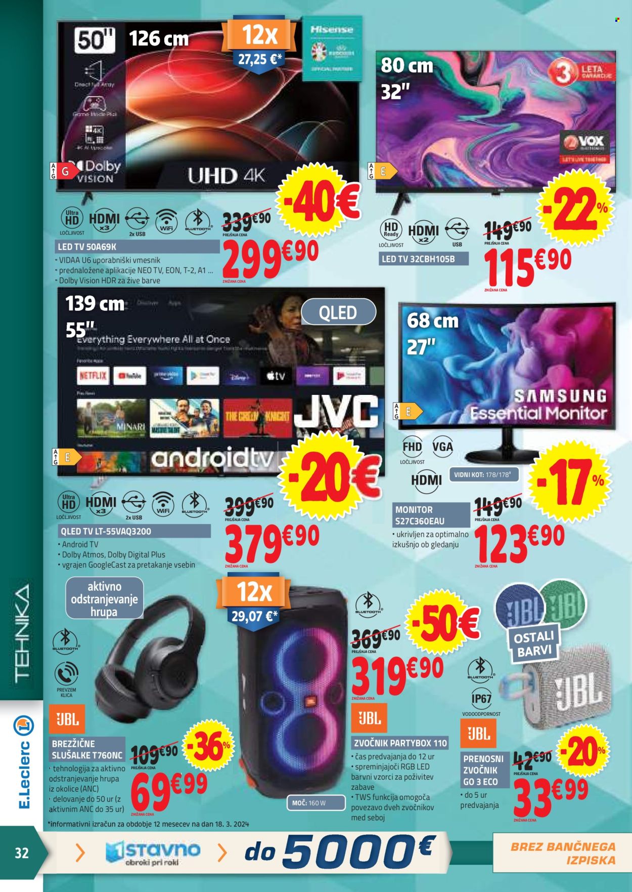 E.Leclerc katalog - 27.3.2024 - 6.4.2024. Stran 32