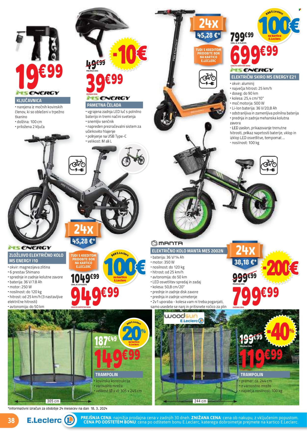 E.Leclerc katalog - 27.3.2024 - 6.4.2024. Stran 38