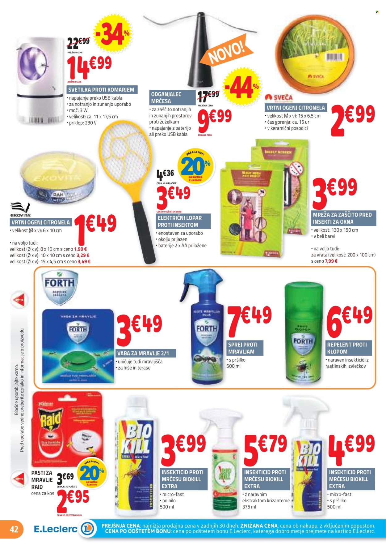 E.Leclerc katalog - 27.3.2024 - 6.4.2024. Stran 42