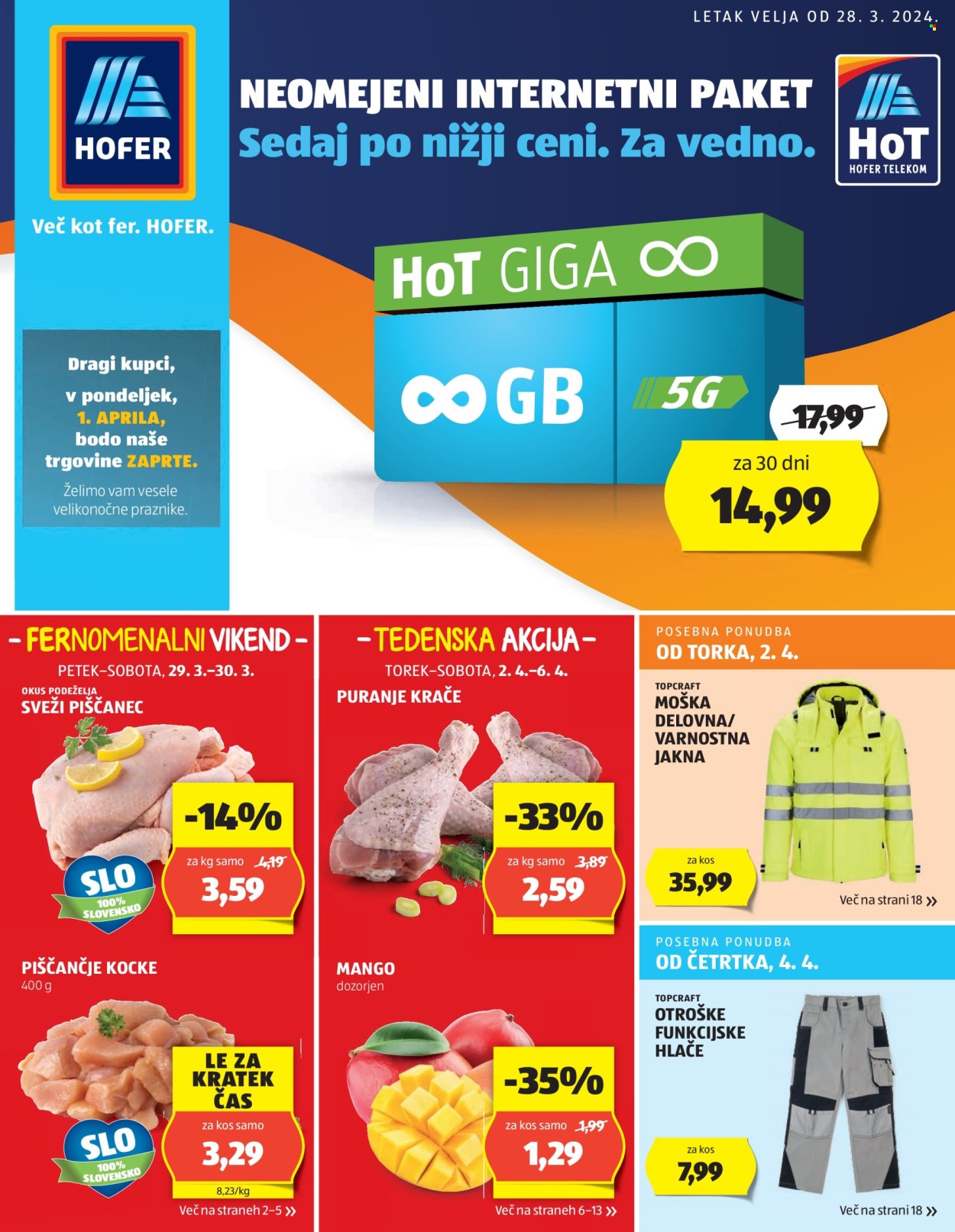 Hofer katalog - 28.3.2024 - 6.4.2024. Stran 1