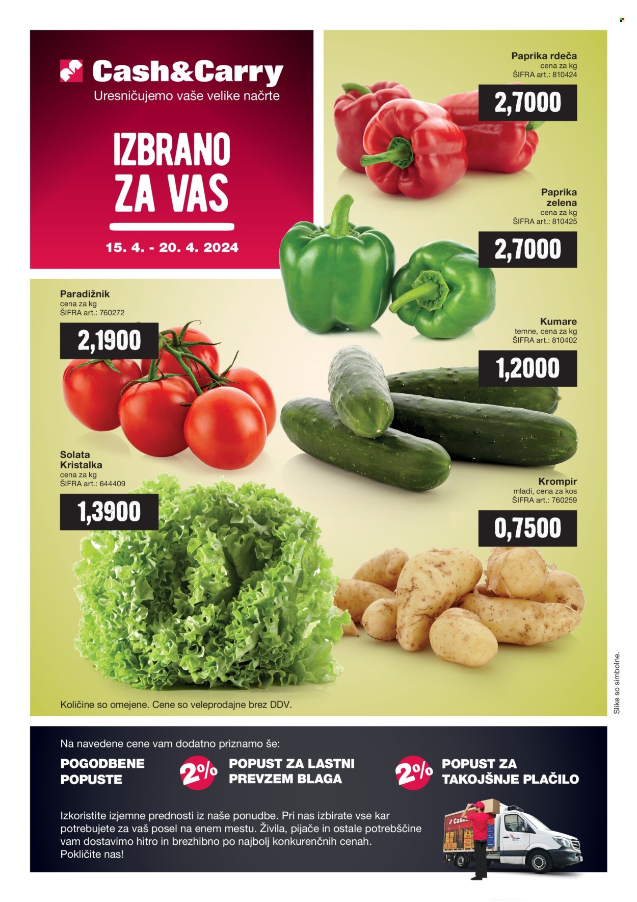 Mercator Cash & Carry katalog - 15.4.2024 - 20.4.2024. Stran 1
