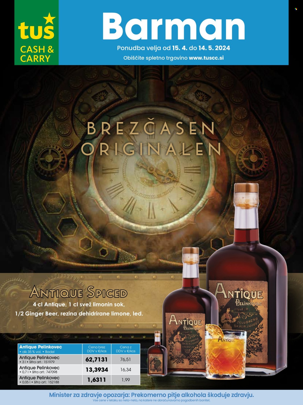 Tuš Cash & Carry katalog - 15.4.2024 - 14.5.2024. Stran 1