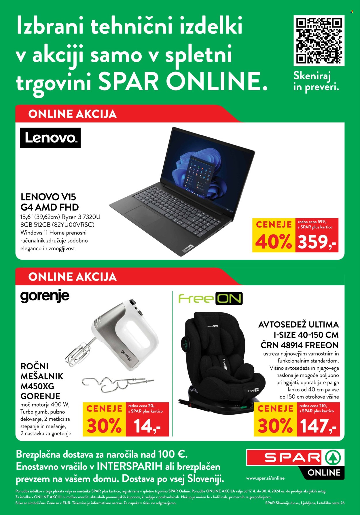 SPAR katalog - 17.4.2024 - 30.4.2024. Stran 1