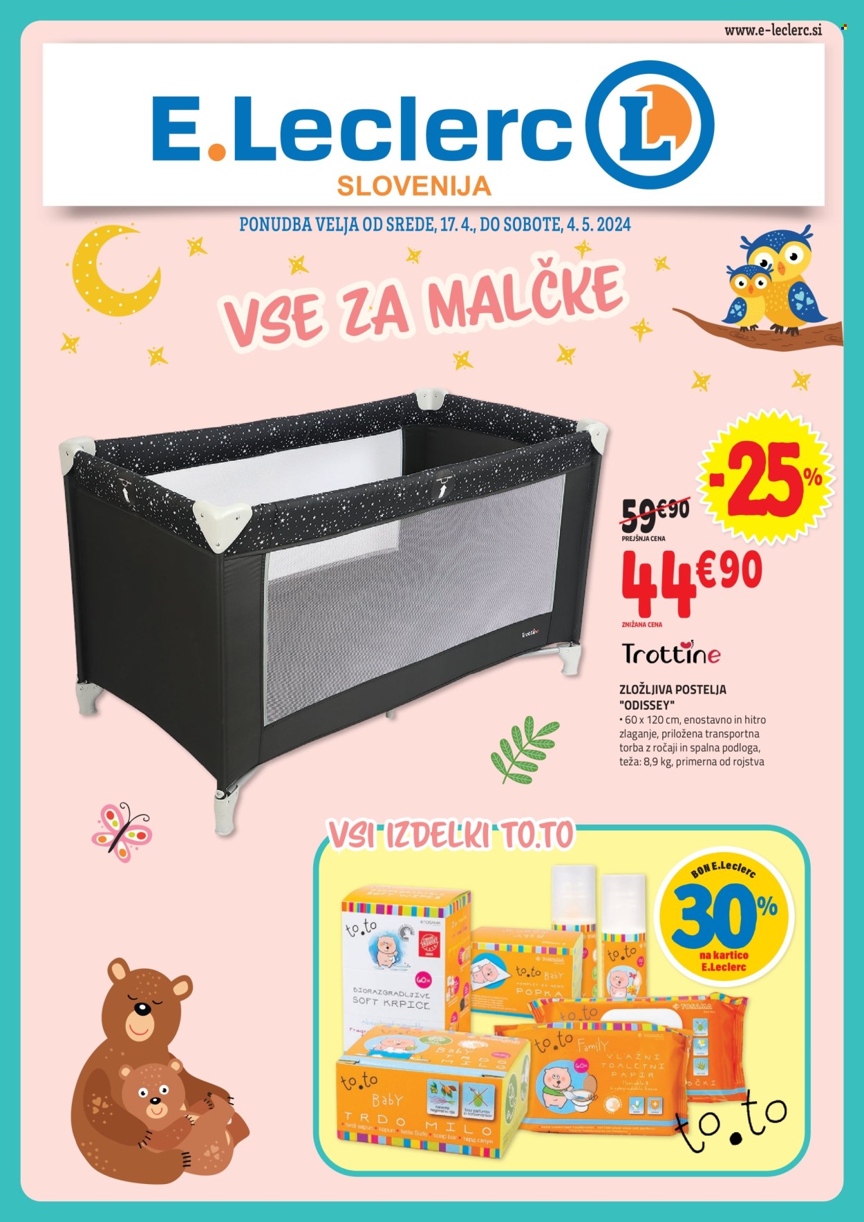 E.Leclerc katalog - 17.4.2024 - 4.5.2024. Stran 1