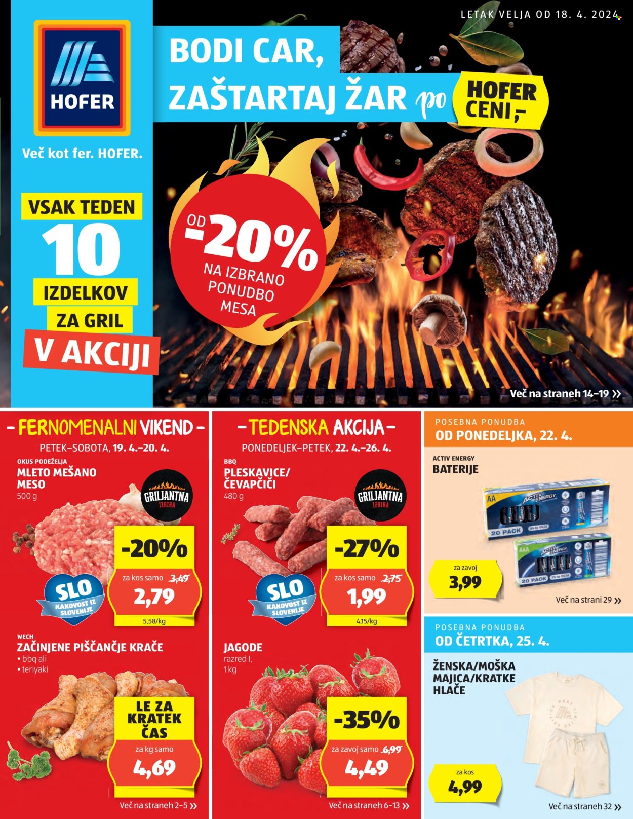 Hofer katalog - 18.4.2024 - 26.4.2024. Stran 1