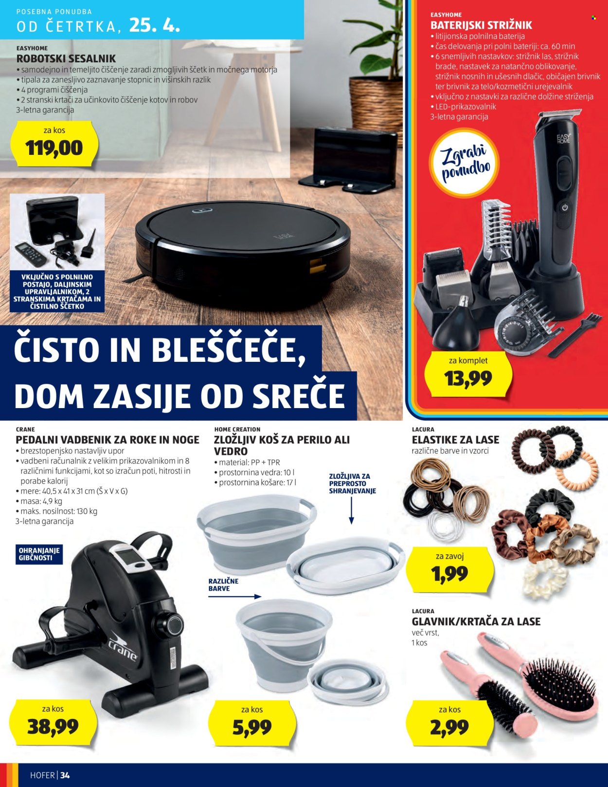 Hofer katalog - 18.4.2024 - 26.4.2024. Stran 34