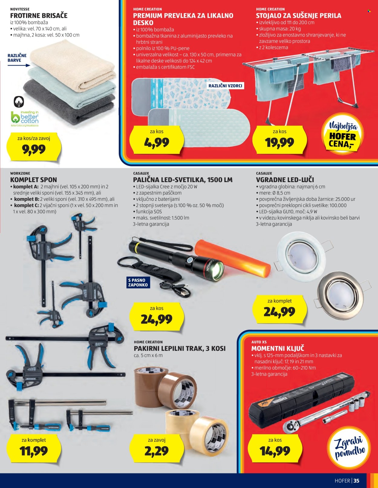 Hofer katalog - 18.4.2024 - 26.4.2024. Stran 35