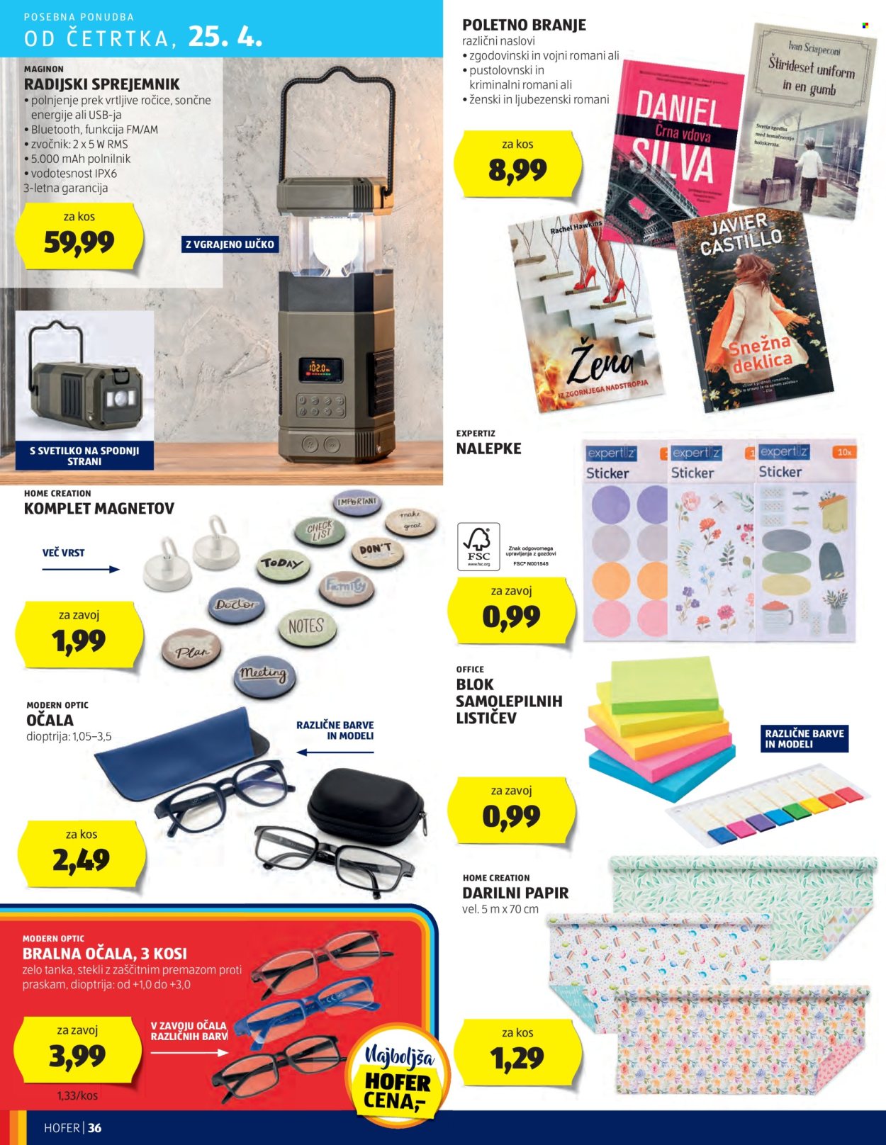 Hofer katalog - 18.4.2024 - 26.4.2024. Stran 36