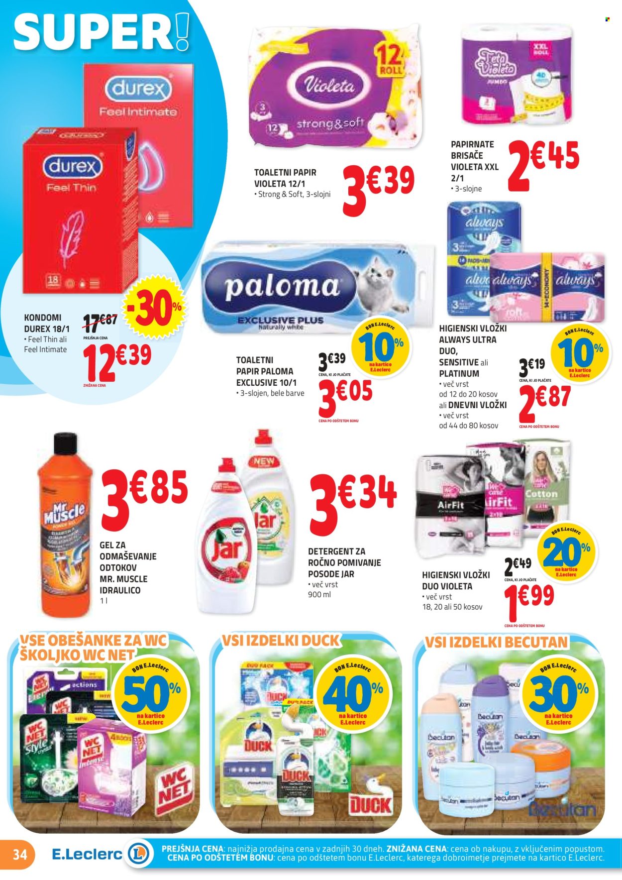 E.Leclerc katalog - 24.4.2024 - 4.5.2024. Stran 34