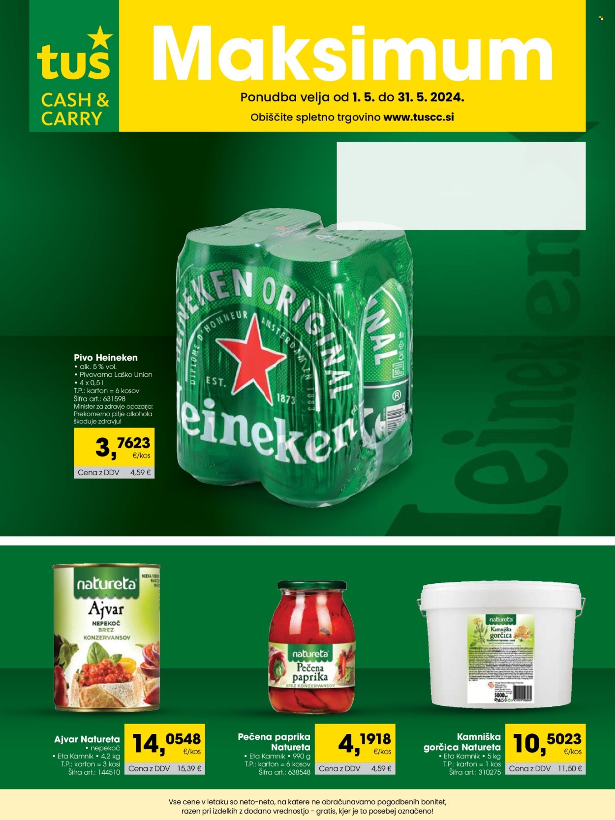 Tuš Cash & Carry katalog - 1.5.2024 - 31.5.2024. Stran 1