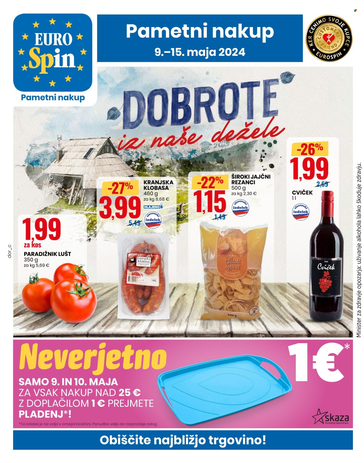 EuroSpin katalog - 9.5.2024 - 15.5.2024. Stran 1