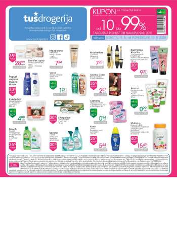 Tuš Drogeria katalog - 8.5.2024 - 18.5.2024.