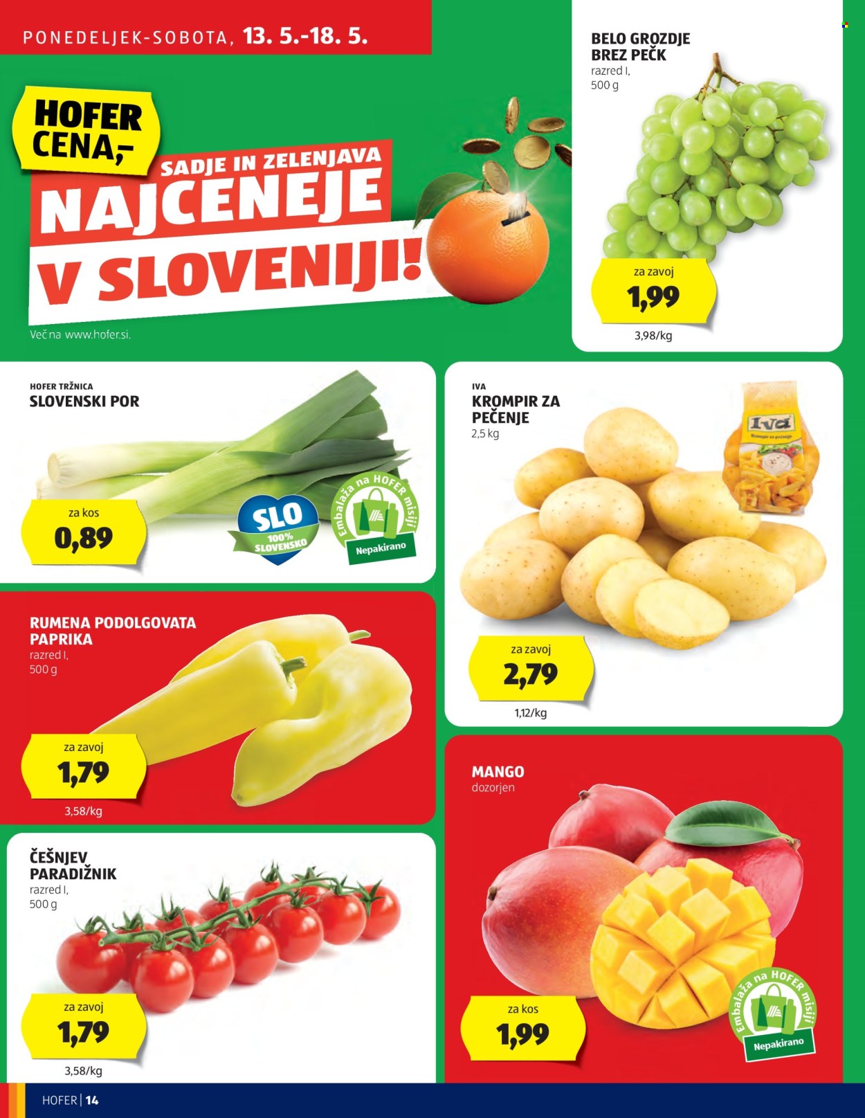 Hofer katalog - 9.5.2024 - 18.5.2024. Stran 14