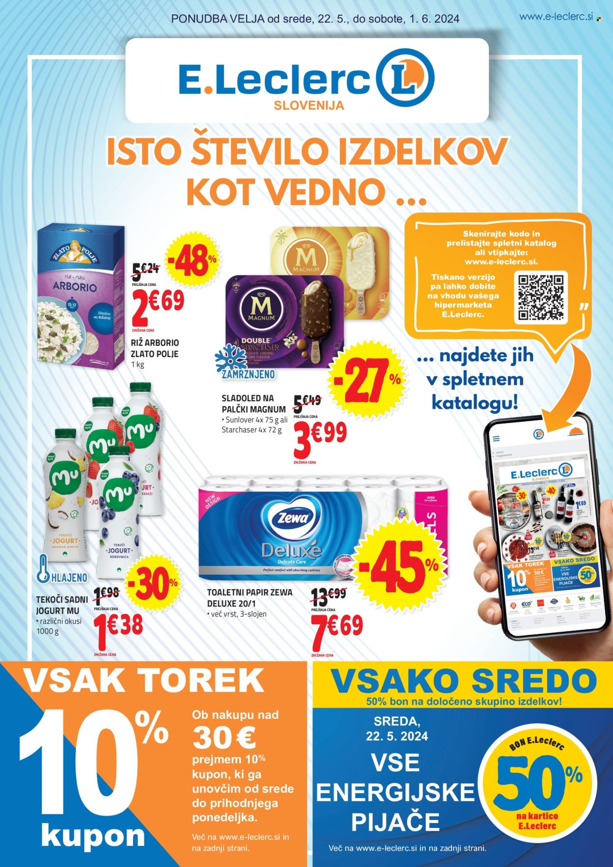 E.Leclerc katalog - 22.5.2024 - 1.6.2024. Stran 1