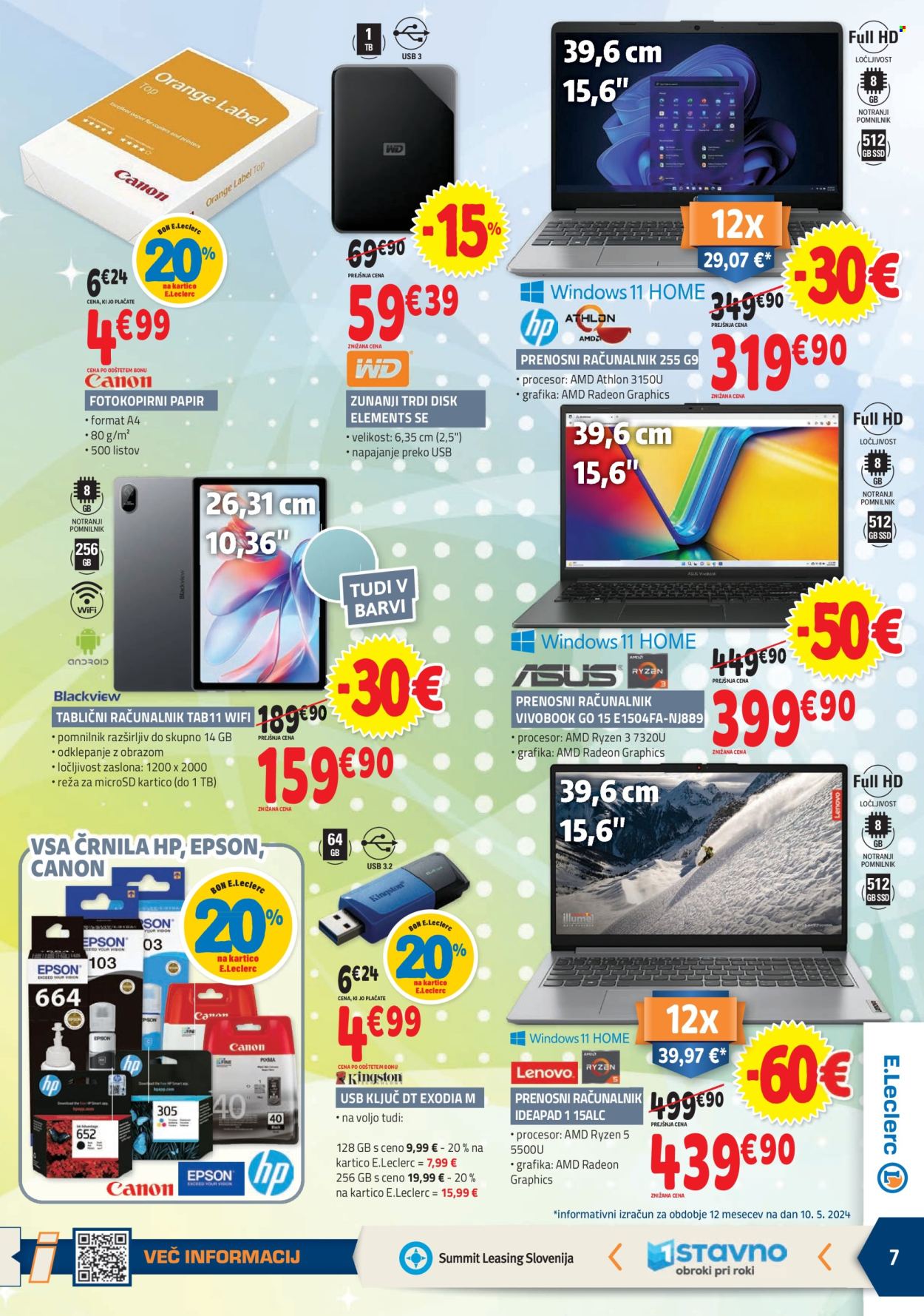 E.Leclerc katalog - 22.5.2024 - 1.6.2024. Stran 7