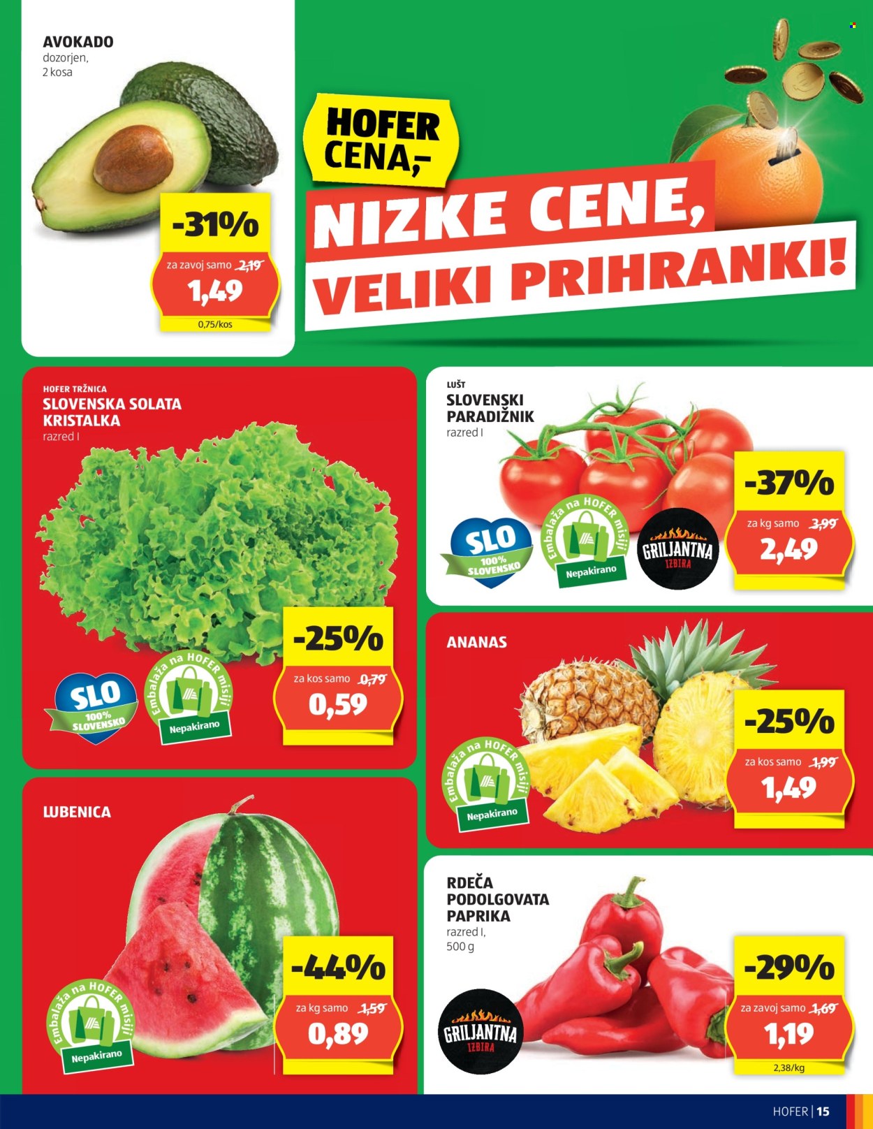 Hofer katalog - 30.5.2024 - 8.6.2024. Stran 15