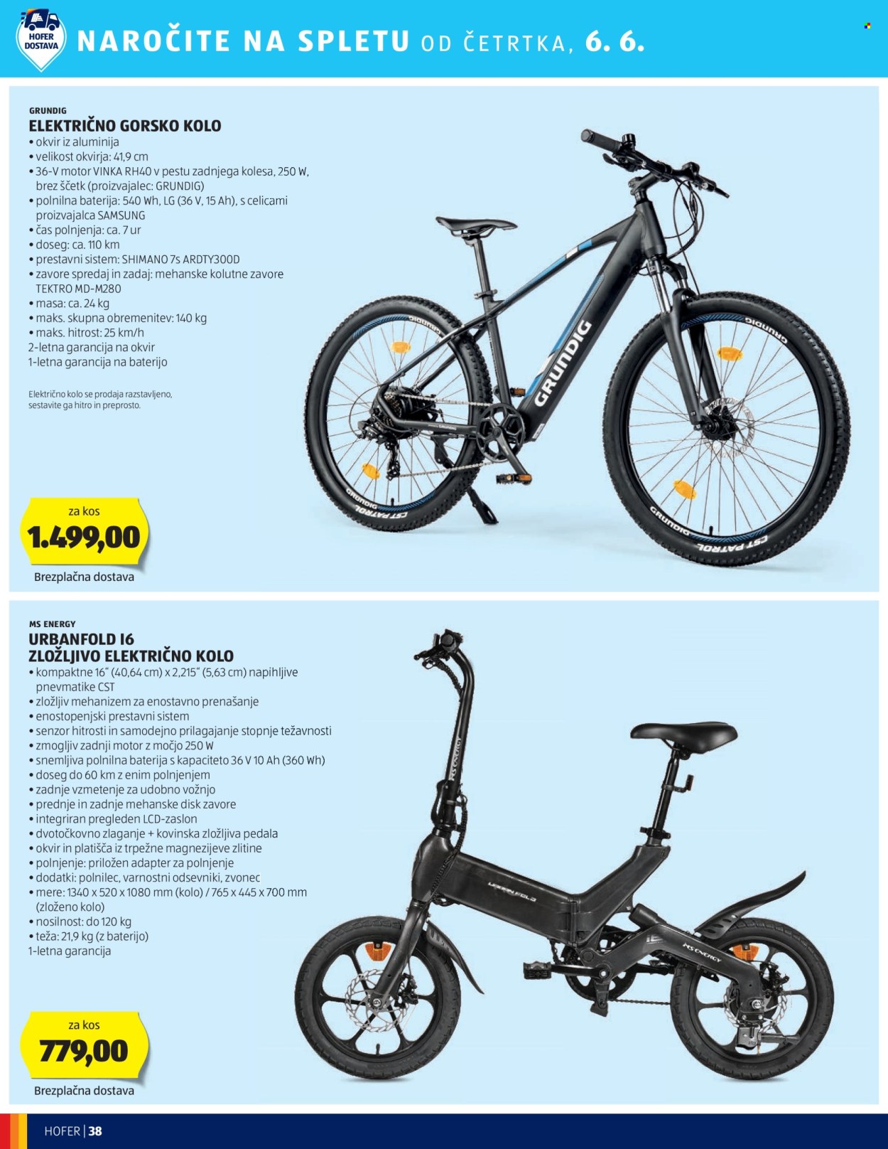 Hofer katalog - 30.5.2024 - 8.6.2024. Stran 38