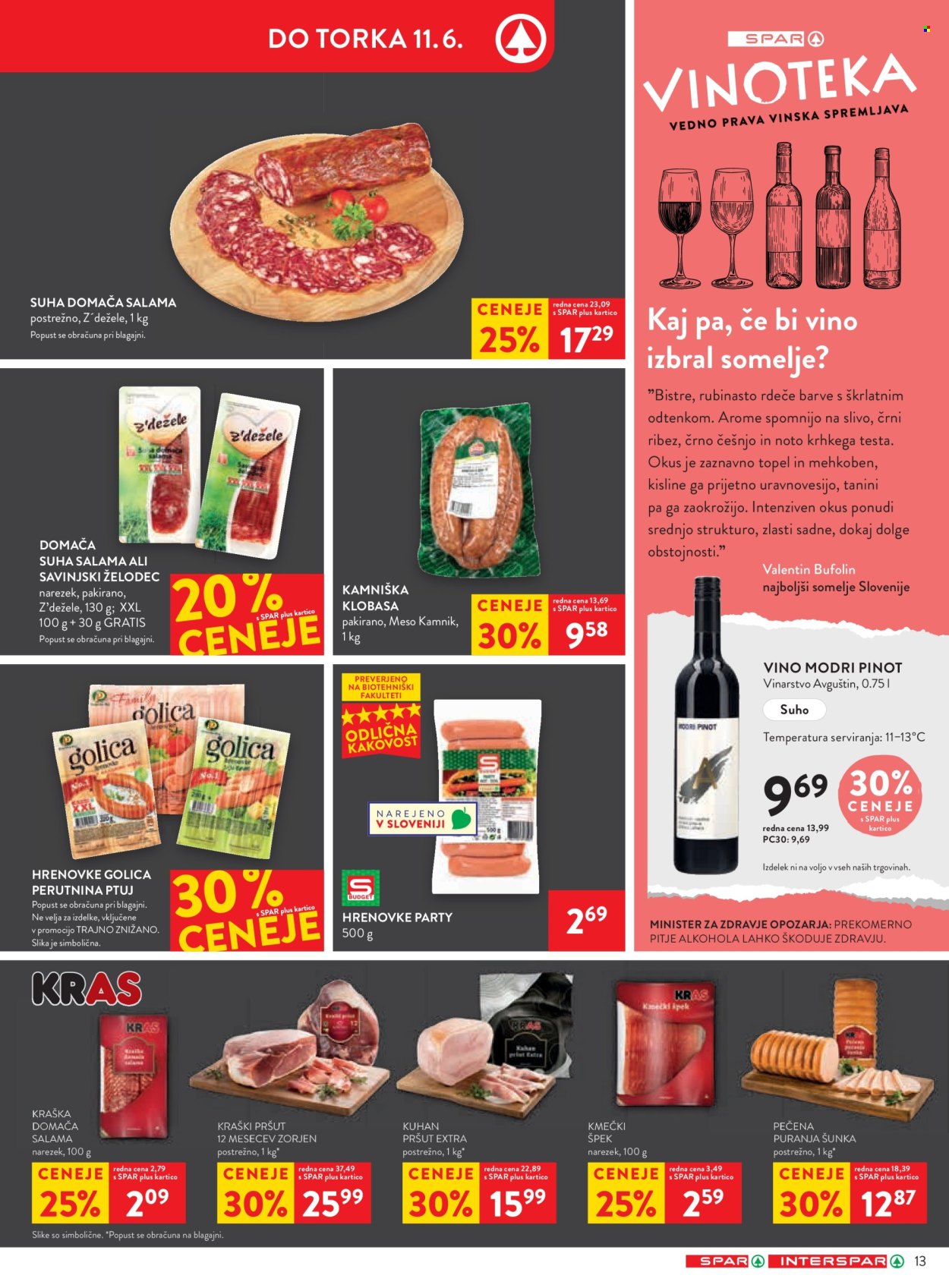SPAR katalog - 5.6.2024 - 18.6.2024. Stran 13