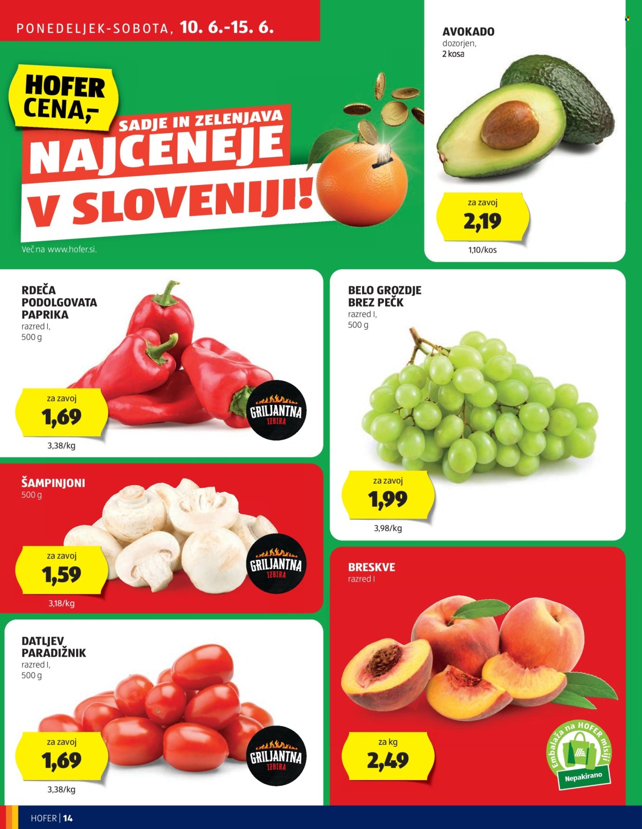 Hofer katalog - 6.6.2024 - 15.6.2024. Stran 14