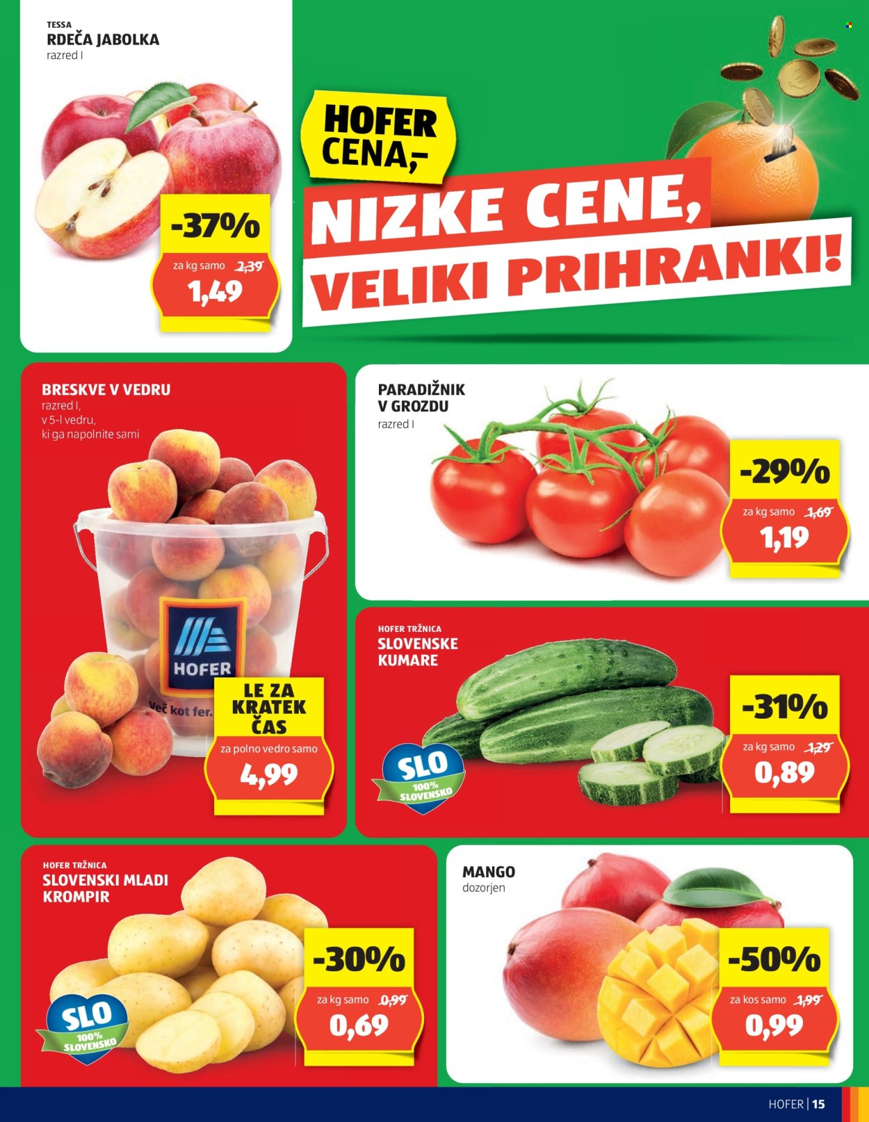 Hofer katalog - 13.6.2024 - 22.6.2024. Stran 15