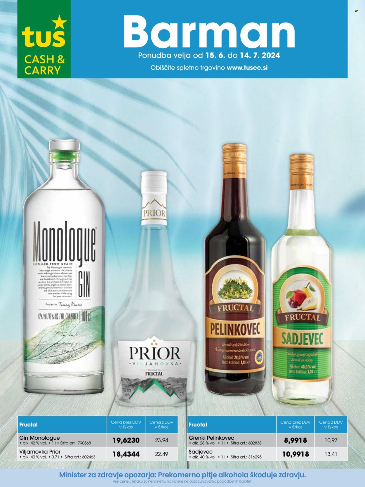 Tuš Cash & Carry katalog - 15.6.2024 - 14.7.2024. Stran 1