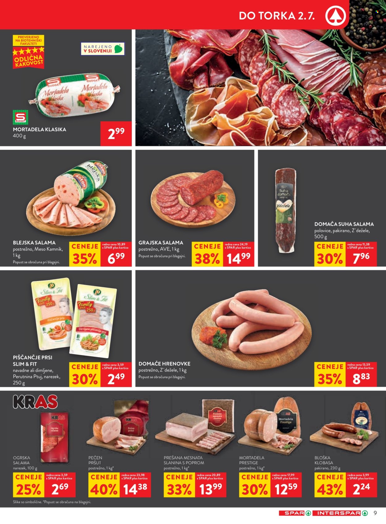 SPAR katalog - 26.6.2024 - 9.7.2024. Stran 9