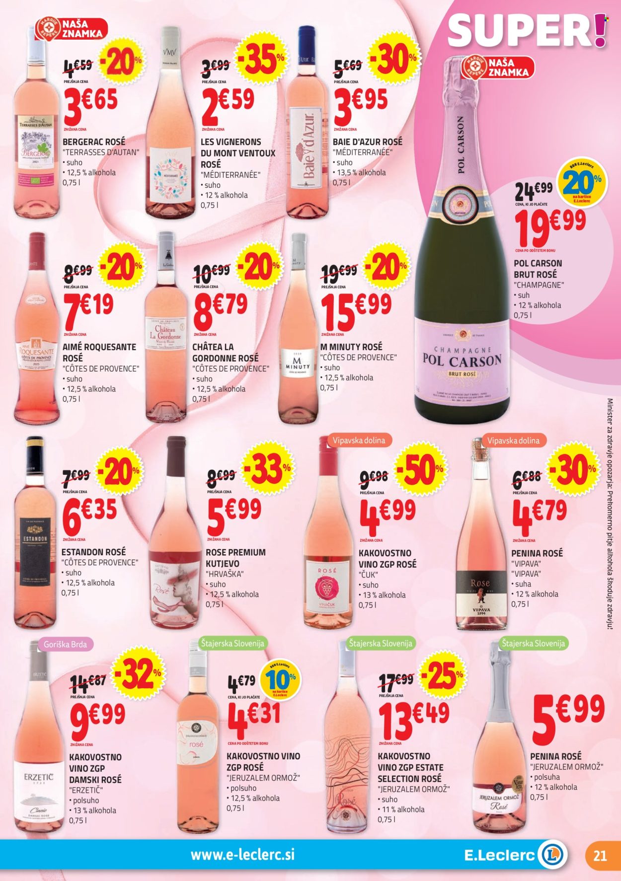 E.Leclerc katalog - 26.6.2024 - 6.7.2024. Stran 21