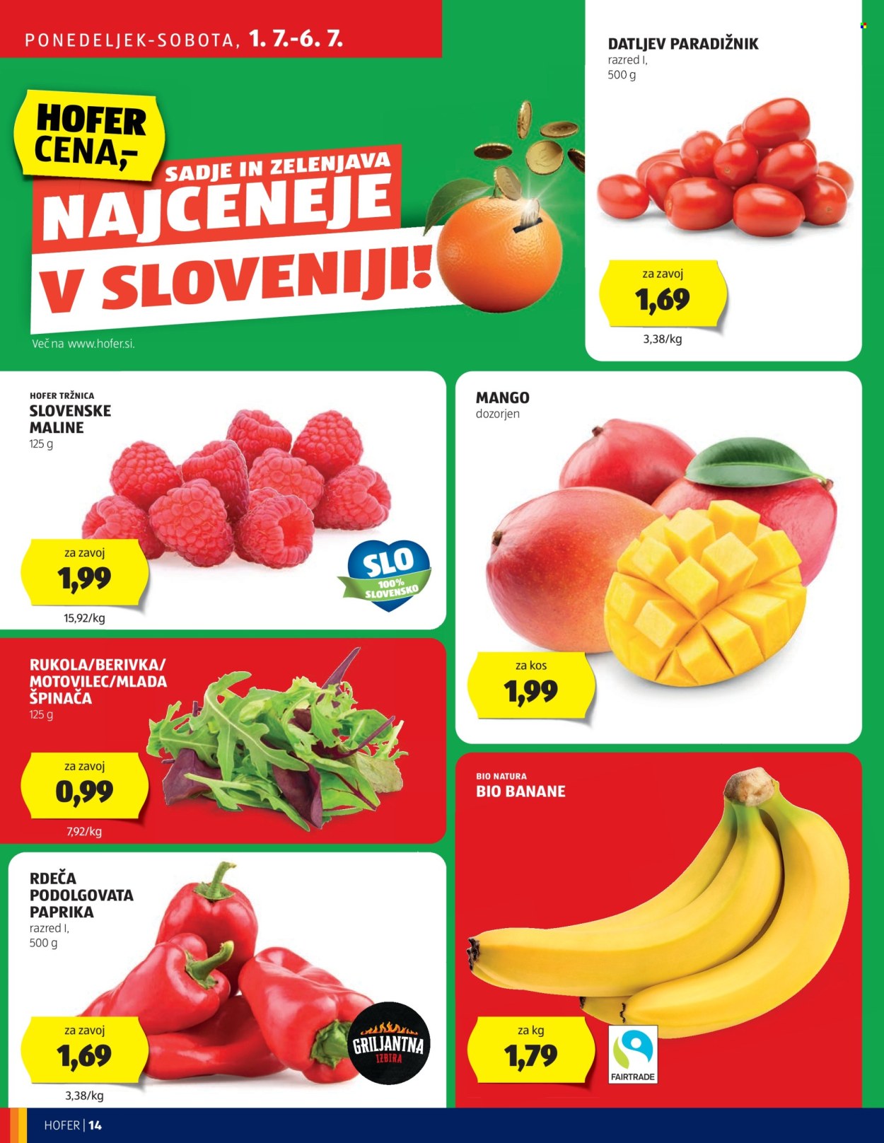 Hofer katalog - 27.6.2024 - 6.7.2024. Stran 14
