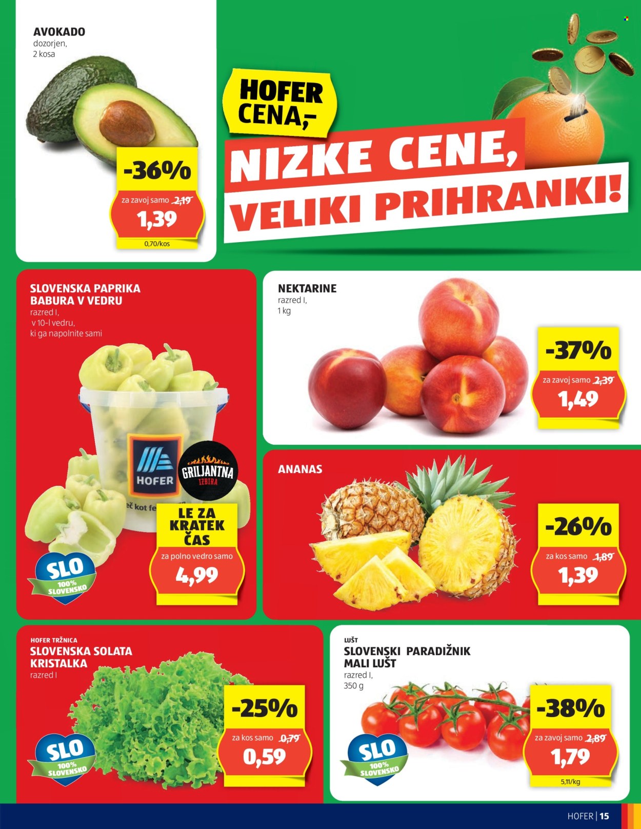 Hofer katalog - 27.6.2024 - 6.7.2024. Stran 15