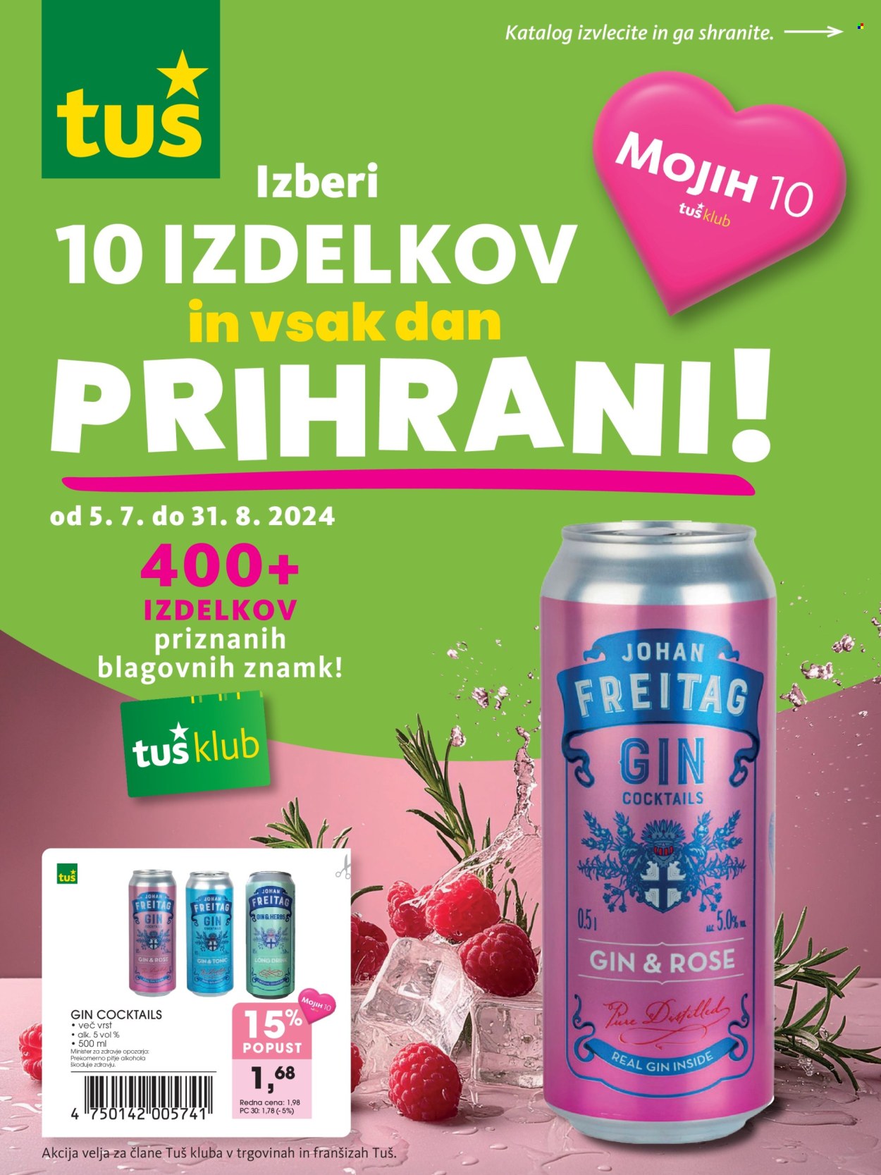 Tuš katalog - 5.7.2024 - 31.8.2024. Stran 1