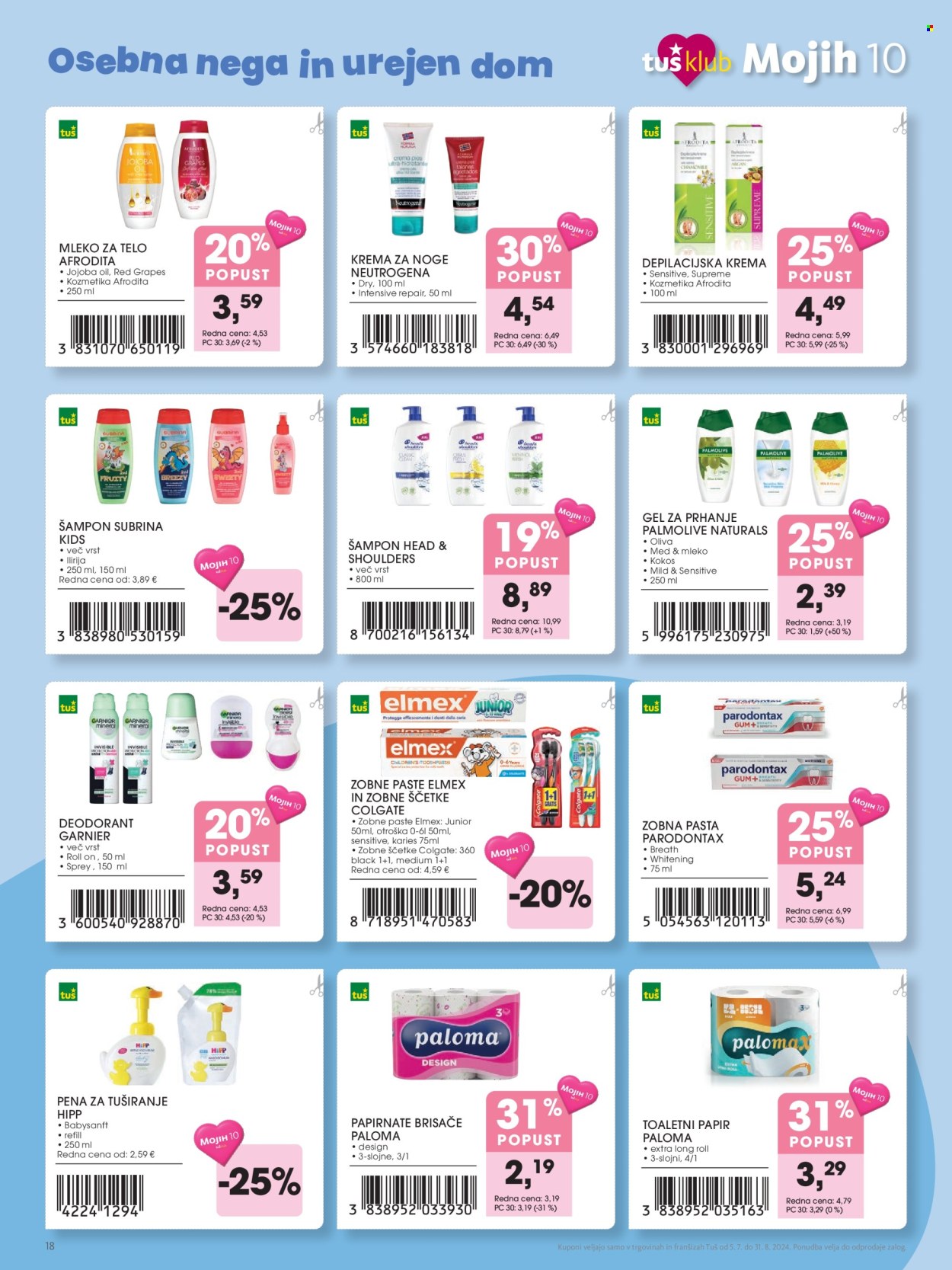 Tuš katalog - 5.7.2024 - 31.8.2024. Stran 18