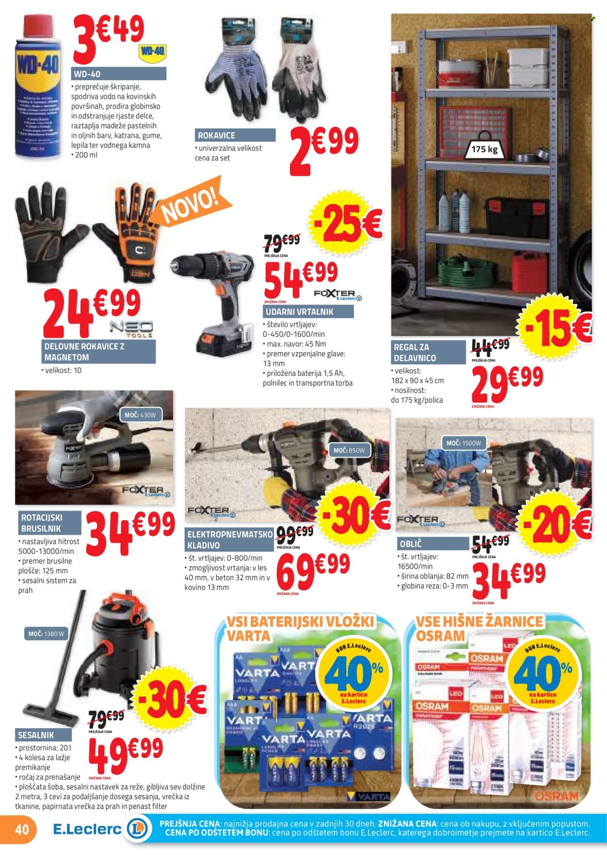 E.Leclerc katalog - 3.7.2024 - 13.7.2024. Stran 40
