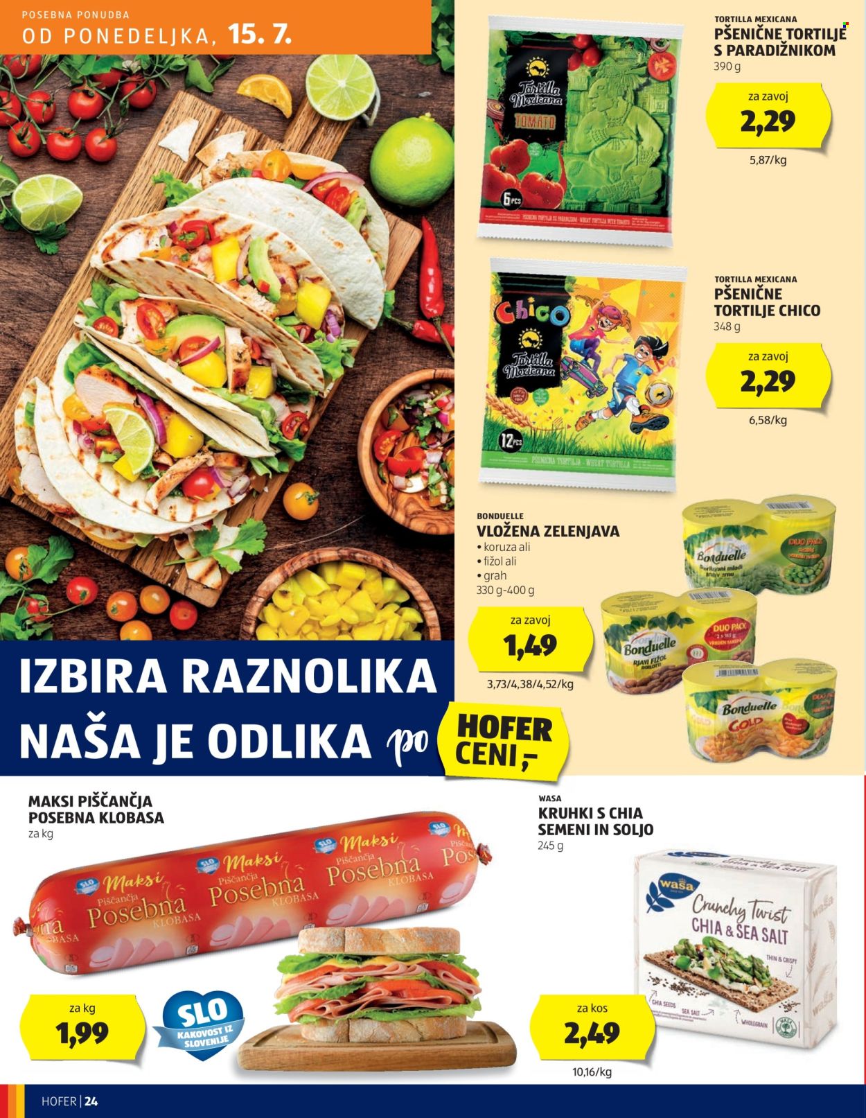Hofer katalog - 11.7.2024 - 20.7.2024. Stran 24