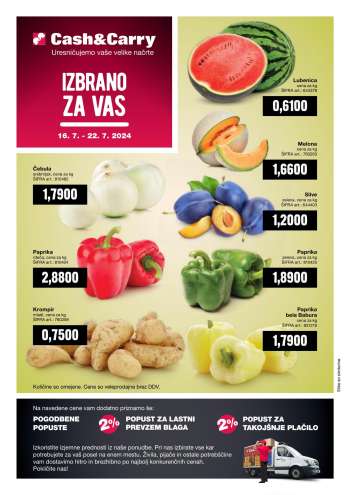Mercator Cash & Carry katalog - 16.7.2024 - 22.7.2024.