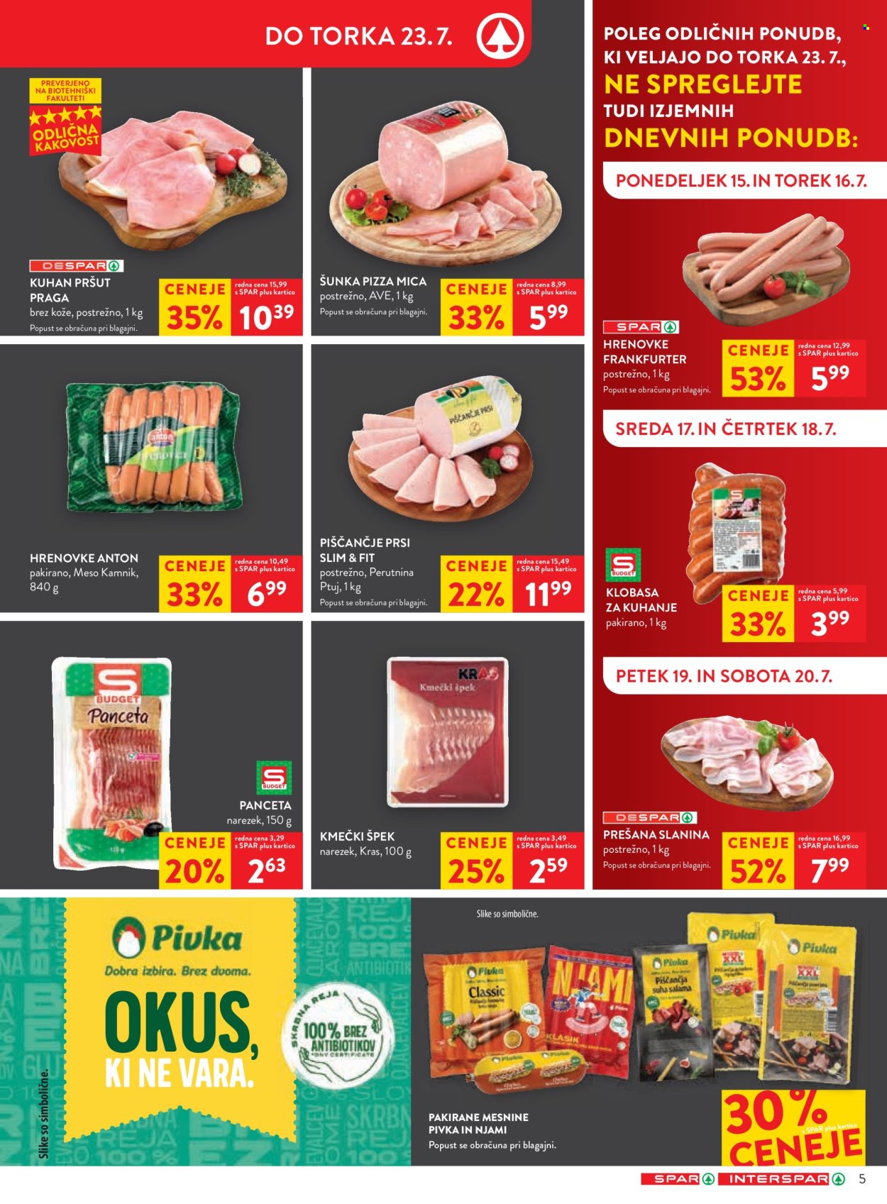 SPAR katalog - 17.7.2024 - 30.7.2024. Stran 5