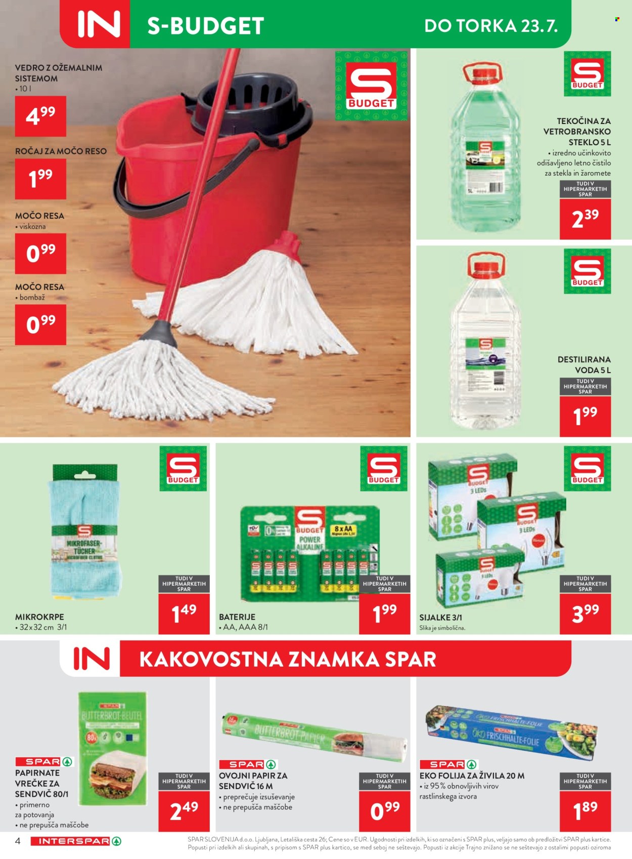 INTERSPAR katalog - 10.7.2024 - 23.7.2024. Stran 4