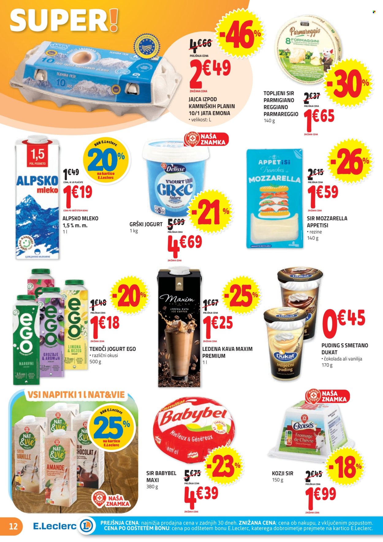 E.Leclerc katalog - 24.7.2024 - 3.8.2024. Stran 12