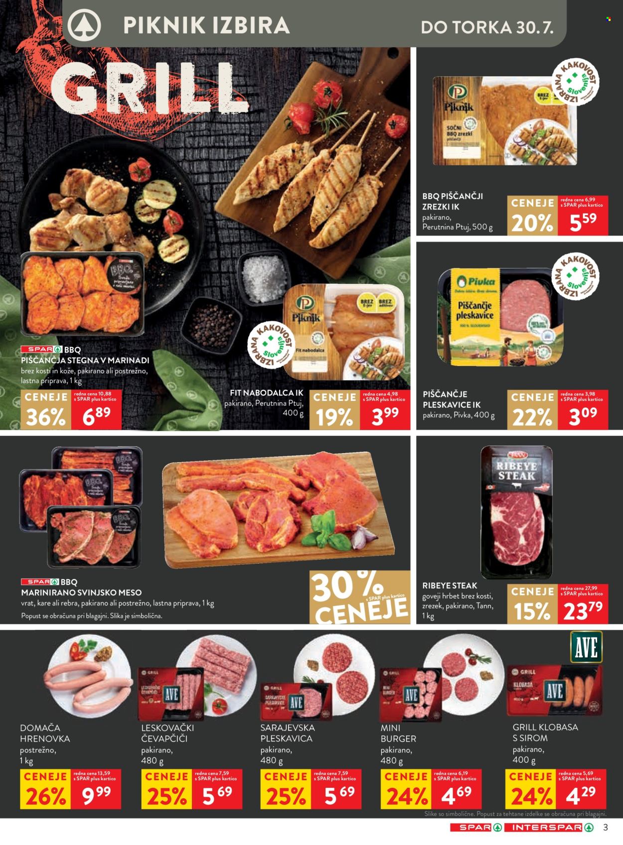 SPAR katalog - 24.7.2024 - 6.8.2024. Stran 3