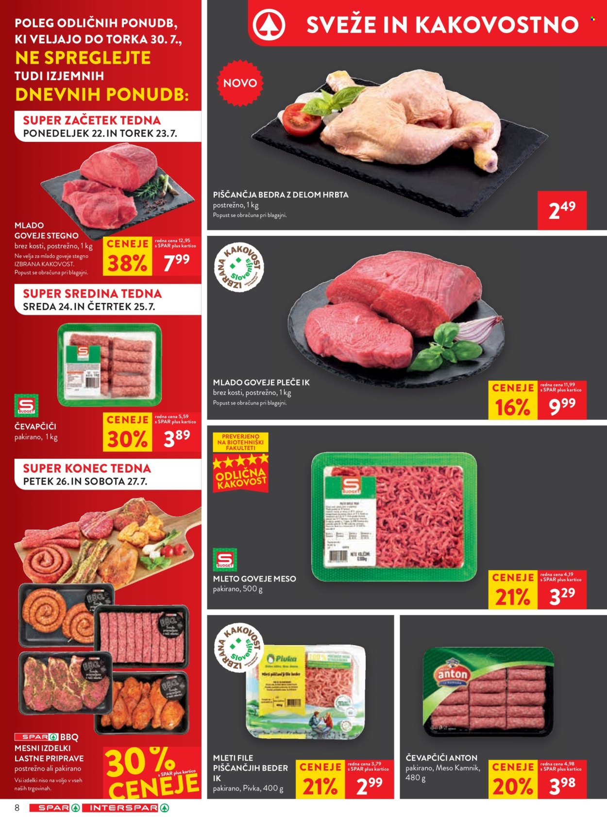 SPAR katalog - 24.7.2024 - 6.8.2024. Stran 8