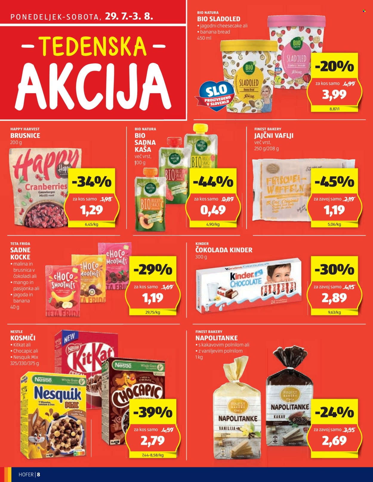 Hofer katalog - 25.7.2024 - 3.8.2024. Stran 8