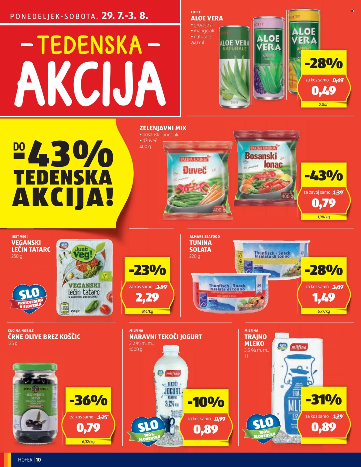 Hofer katalog - 25.7.2024 - 3.8.2024. Stran 10