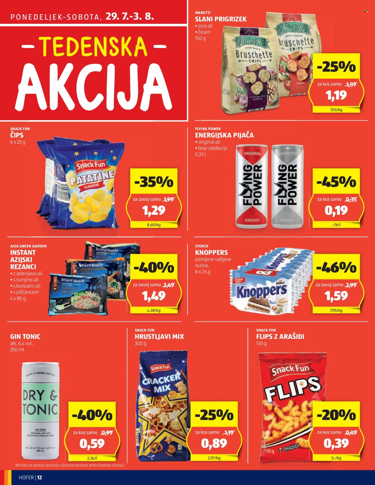 Hofer katalog - 25.7.2024 - 3.8.2024. Stran 12